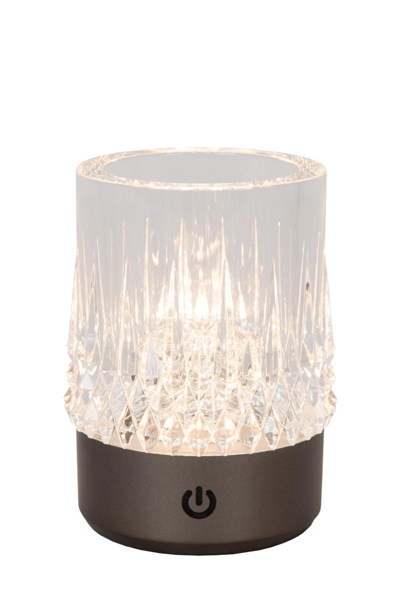 Lucide LILI - Nabíjacia stolová lampa - Batéria/batérie - Ø 8 cm - LED Rozm. - 1x3W 2700K/3000K - Meď - Sada 3 ks